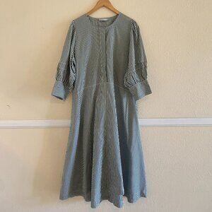 Zoe Kratzmann Cotton Stripe Shirt Dress, Size 3AU or US 12-14